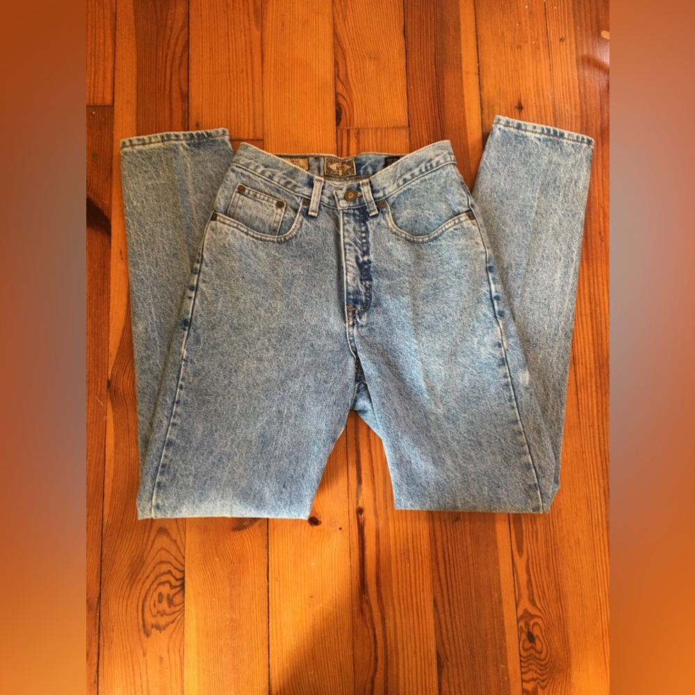Vintage Express High Waisted Straight Leg Jeans